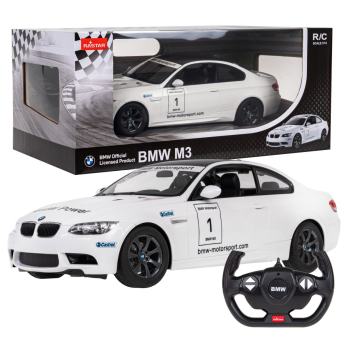 BMW M3 biały RASTAR model 1:14 Zdalnie sterowane auto + Pilot 2,4 GHz